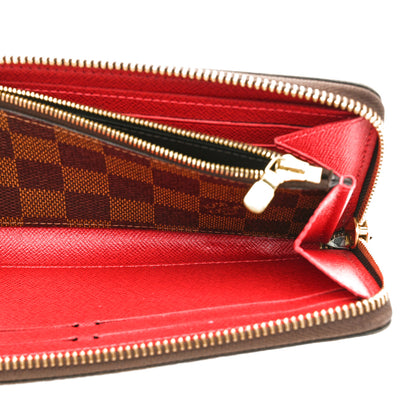 Louis Vuitton Damier Ebene Clemence Wallet Cherry 6 of 9