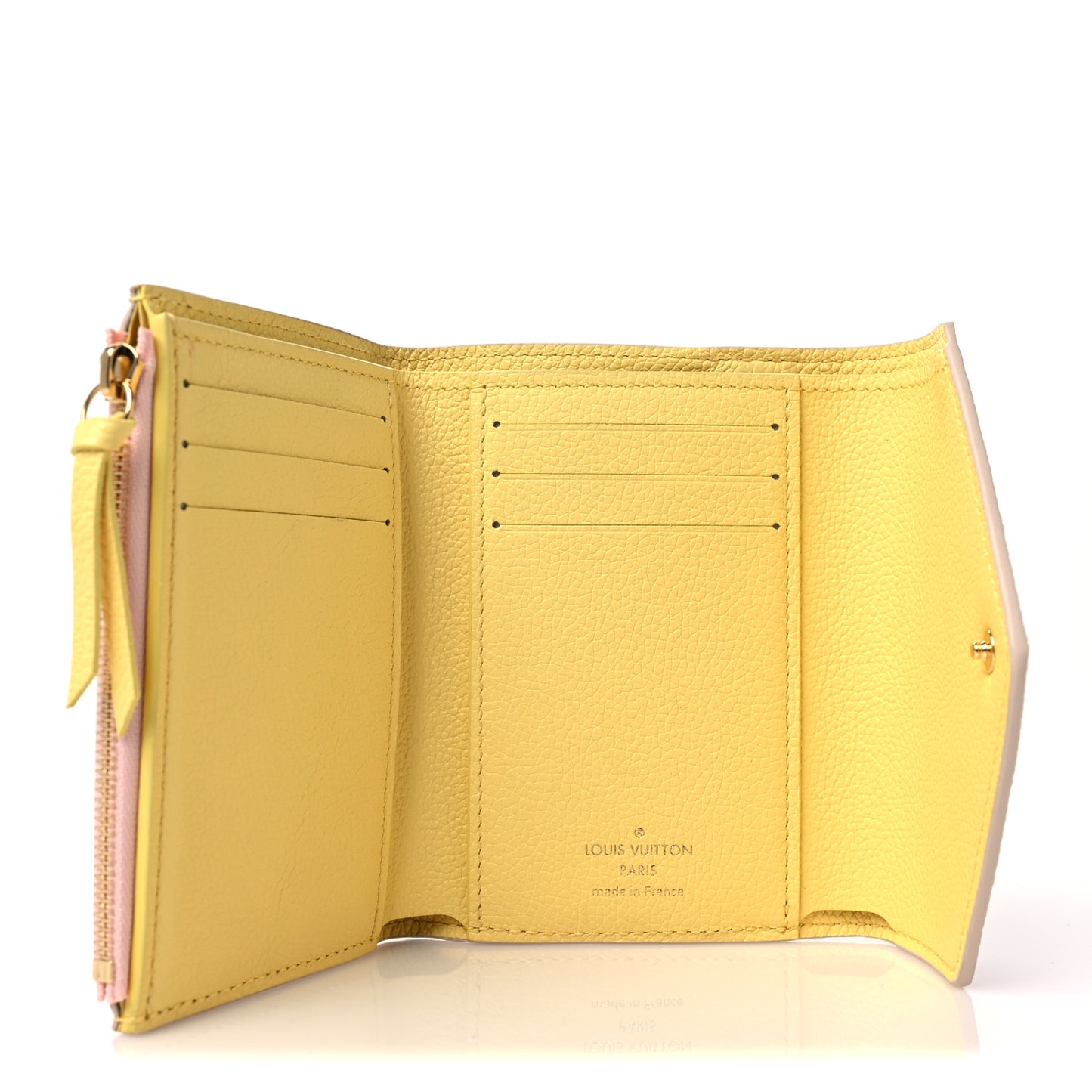 Empreinte Monogram Spring In The City Victorine Wallet Pink Beige Yellow