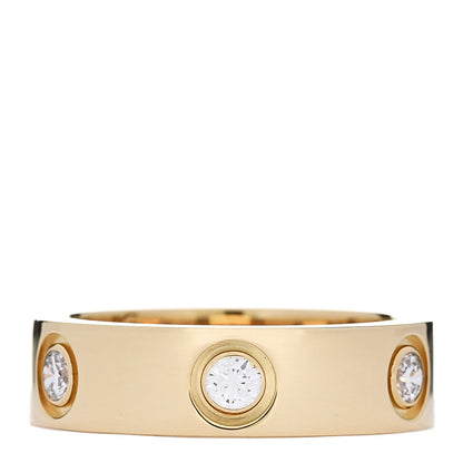 Cartier 18K Yellow Gold Gold 6 Diamond 5.5mm LOVE Ring 52 6 1 of 4