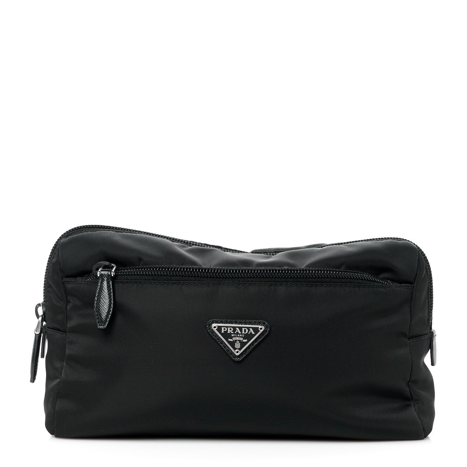 Prada Tessuto Nylon Pouch Black 1 of 12