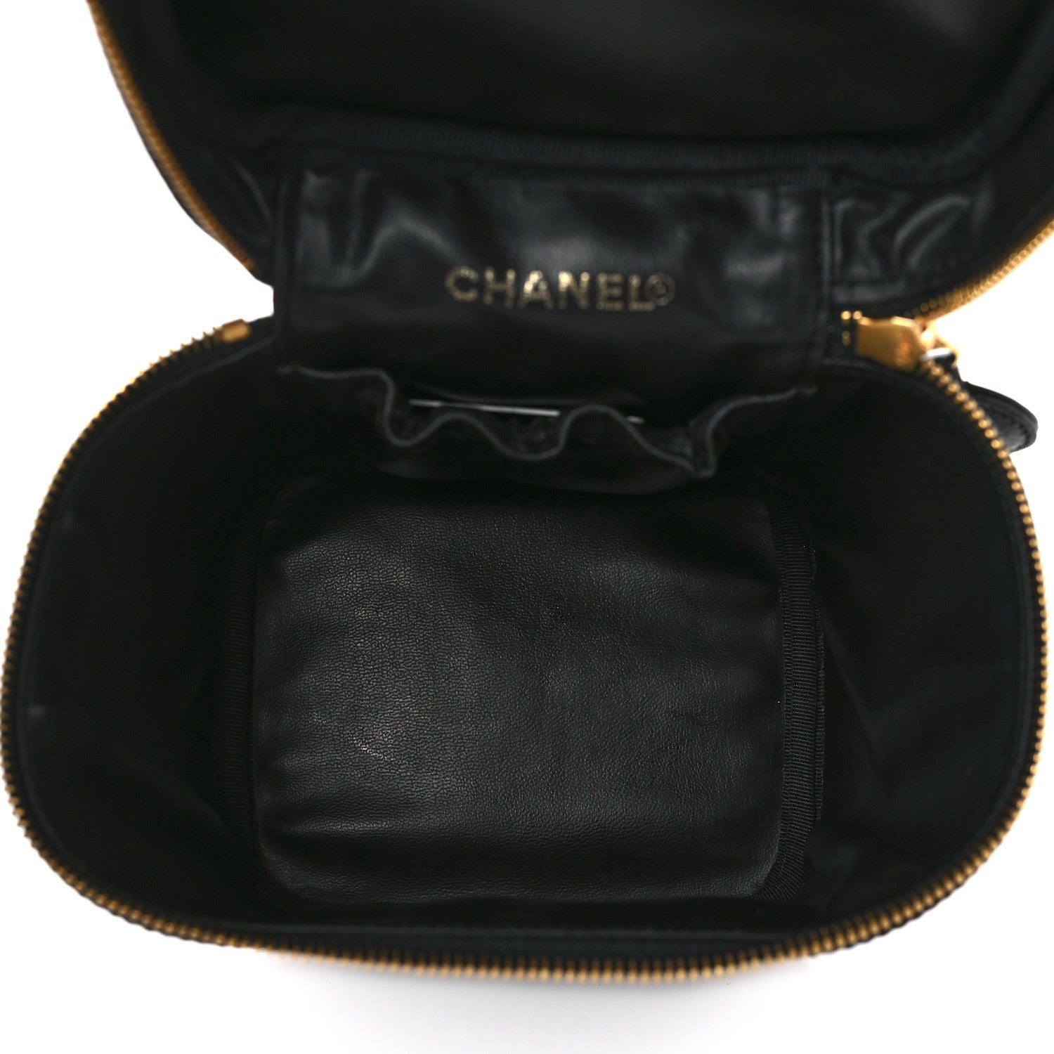 Chanel Caviar Cosmetic Vanity Bag Black 5 of 12