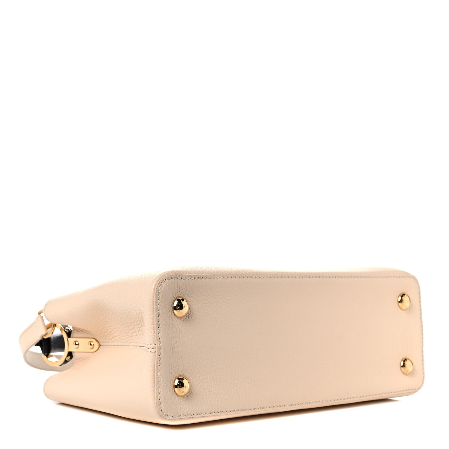 Louis Vuitton Taurillon Capucines PM Creme Black 4 of 10