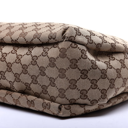 Gucci Monogram Large New Ladies Web Hobo Dark Brown 7 of 14
