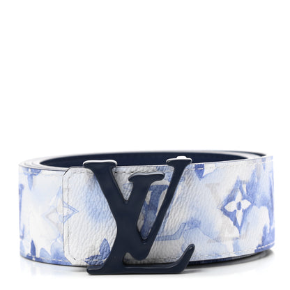 Louis Vuitton Monogram Watercolor 40mm Reversible LV Initiales Belt 90 36 Blue 1 of 5