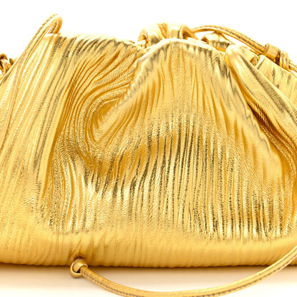 Bottega Veneta Metallic Bark Calfskin The Mini Pouch Gold 8 of 11