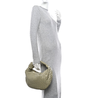 Bottega Veneta Nappa Intrecciato Teen Jodie Hobo Travertine 2 of 12