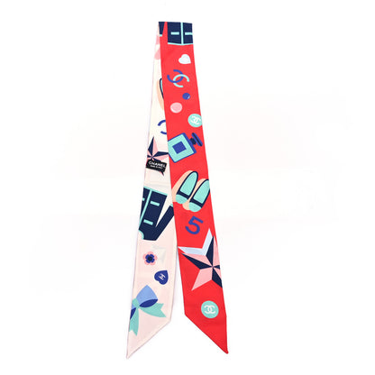 Chanel Silk Twill Slim Bandeau Scarf Multicolor 2 of 3