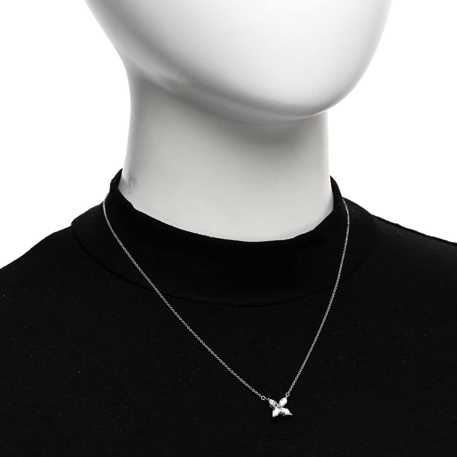 Tiffany Platinum Diamond Large Victoria Necklace 2 of 5