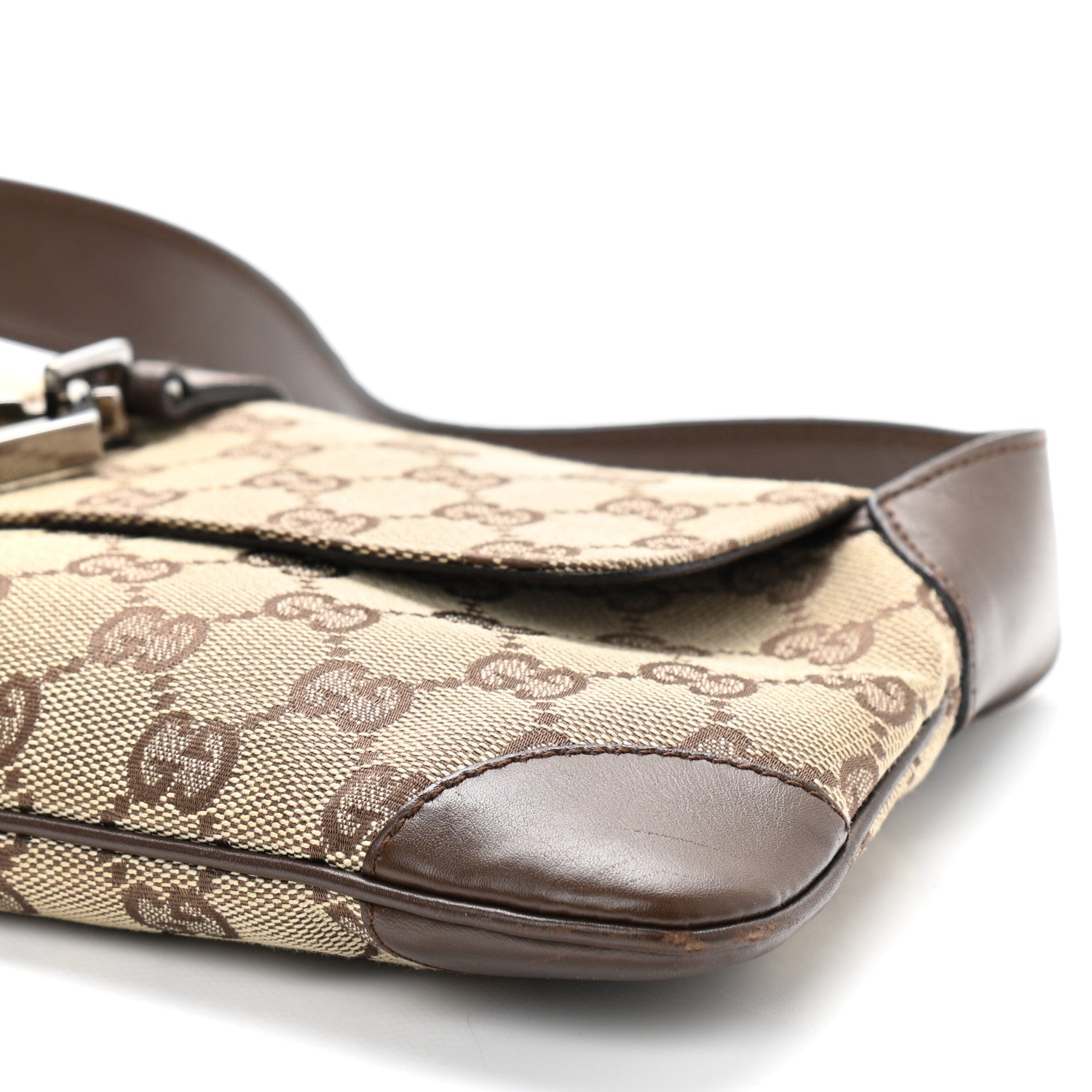 Gucci Monogram Flap Shoulder Bag Brown 10 of 10