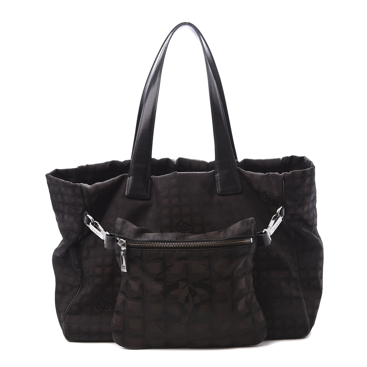 Chanel Nylon Travel Convertible Tote Black 1 of 10