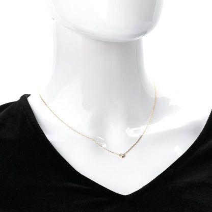 Cartier 18K Yellow Gold Diamond LM D'Amour Pendant Necklace 2 of 6