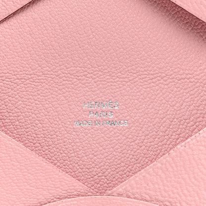 Hermes Chevre Mysore Calvi Card Case Rose Sakura 6 of 7