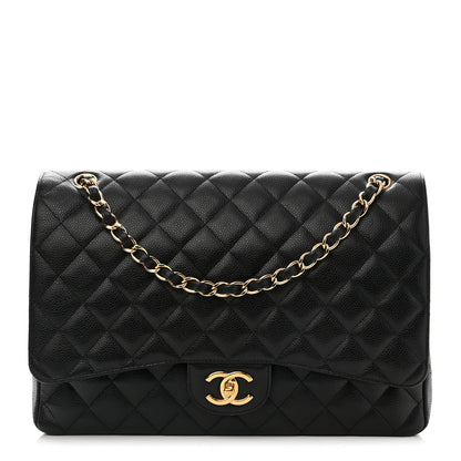Chanel Caviar Quilted Maxi Double Flap Black 1 of 10