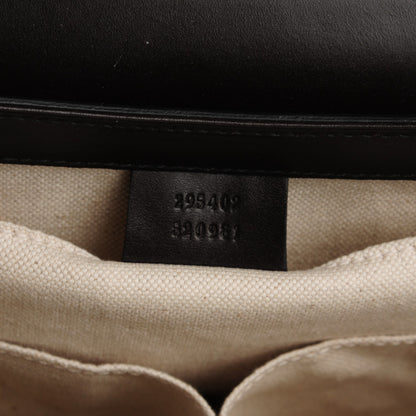 Gucci Monogram Margaux Calfskin Medium Emily Chain Shoulder Bag Beige Ebony Cocoa 6 of 7