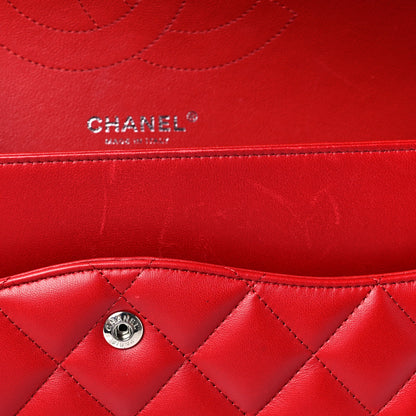 Chanel Lambskin Quilted Jumbo Double Flap Red 11 of 11
