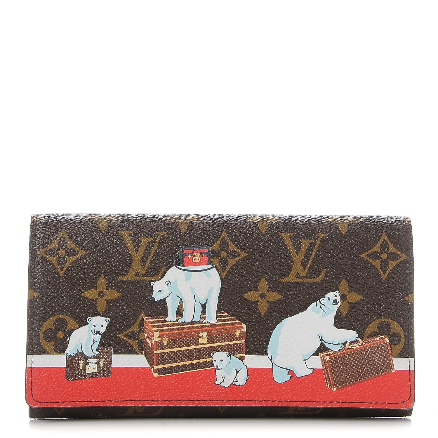 Louis Vuitton Monogram 2017 Christmas Animation Sarah Wallet 1 of 7