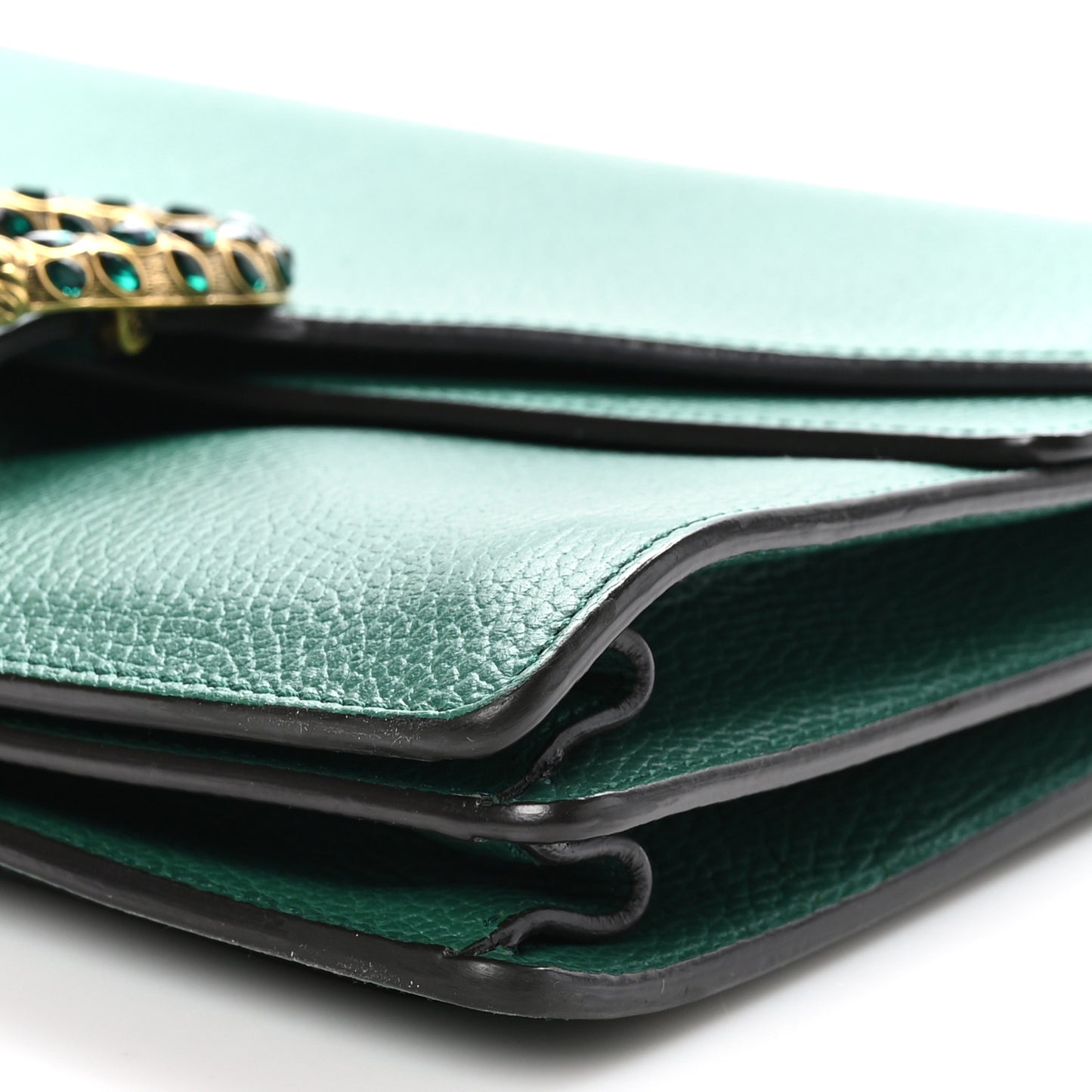 Dollar Calfskin Crystal Medium Dionysus Shoulder Bag Emerald