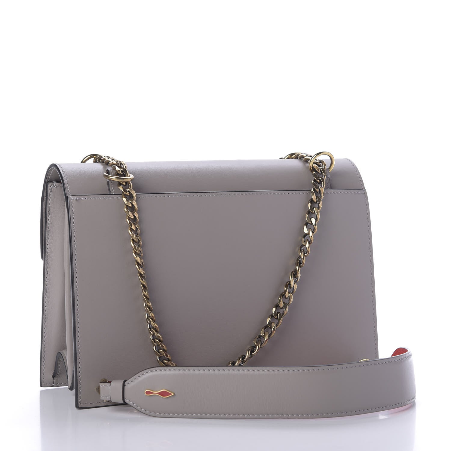 Christian Louboutin Calfskin Large Elisa Shoulder Bag Fume 3 of 9