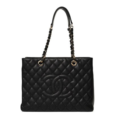 Chanel Caviar Quilted Grand Shopping Tote GST Black 1 of 18