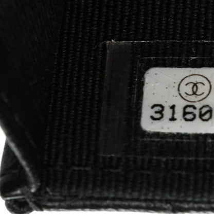 Chanel Lambskin Quilted CC Hook Card Holder Black 8 of 8