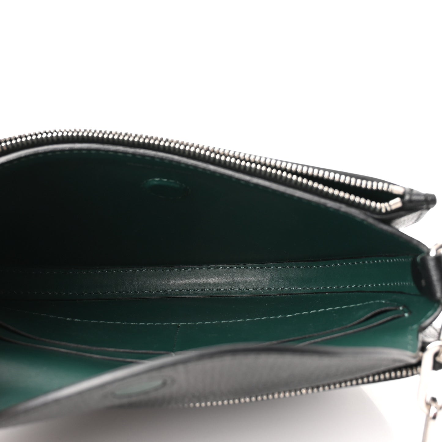 Goatskin Pecan Chain Shoulder Bag Black