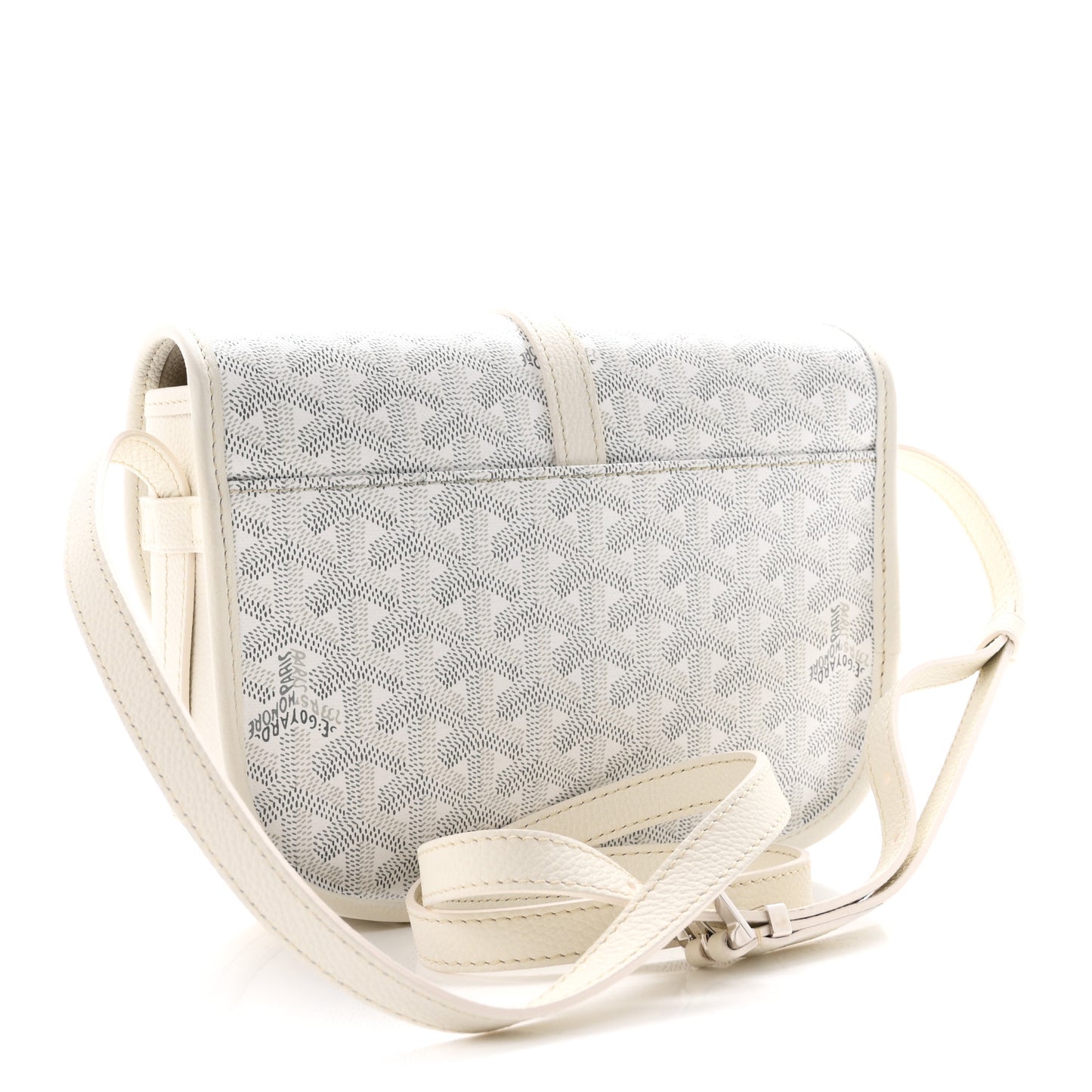 Goyardine Belvedere II PM Messenger Bag White