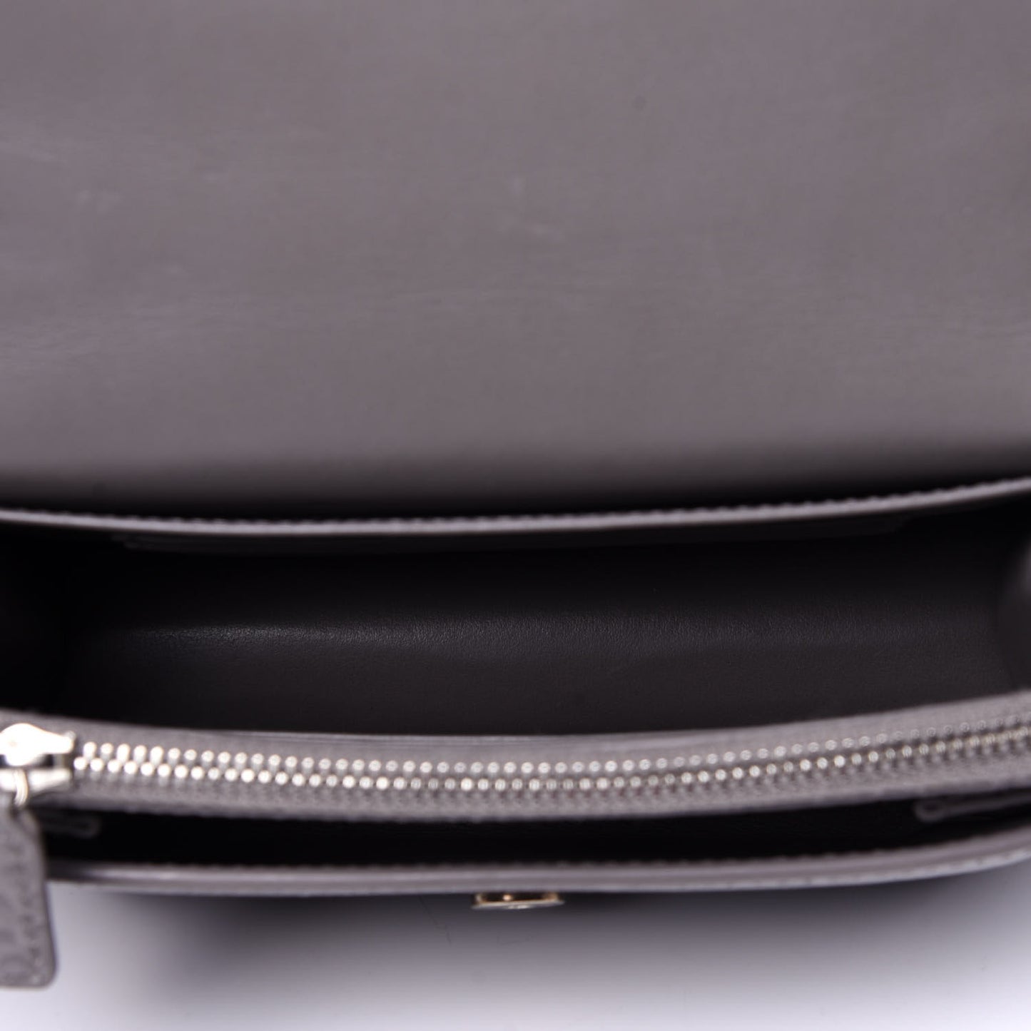 Calfskin Crocodile Embossed Monogram Sunset Chain Wallet Fog