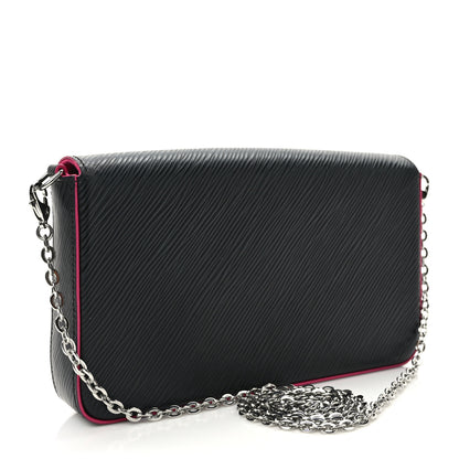 Louis Vuitton Epi Pochette Felicie Black Hot Pink 4 of 9