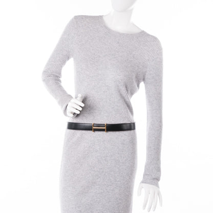 Hermes Box Togo 32mm Idem H Belt 85 Black Orange 2 of 6
