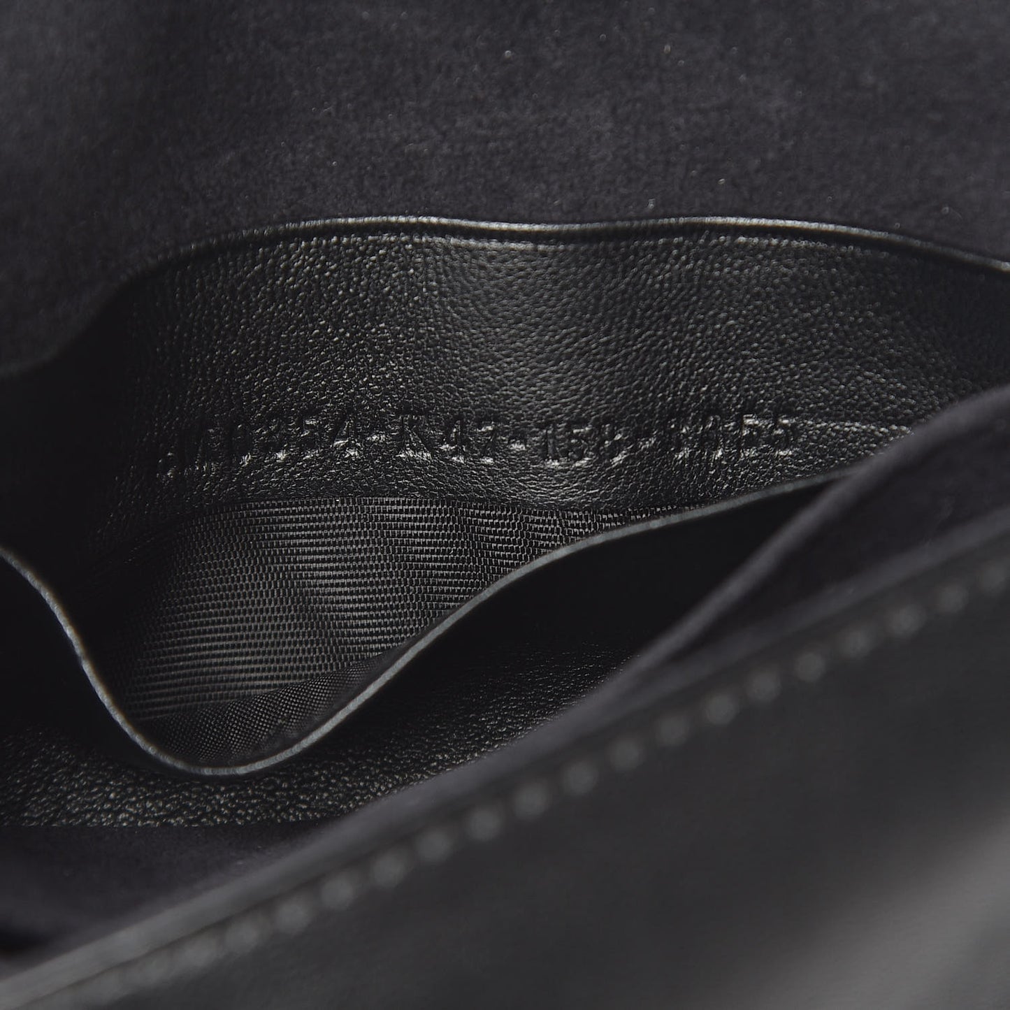 Shiny Nappa Micro Baguette Black