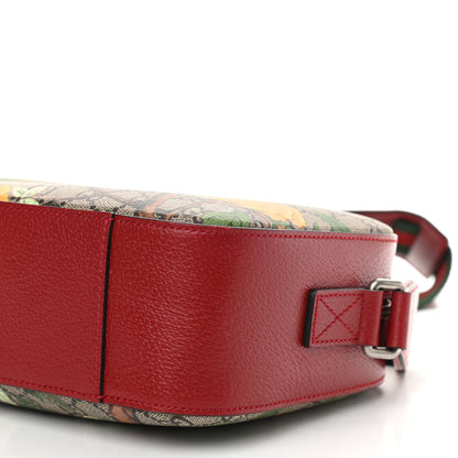 Gucci GG Supreme Monogram Tian Web Camera Bag Beige Multicolor Red 10 of 10