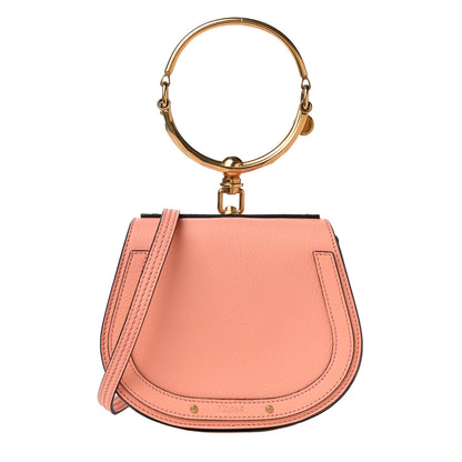 Chloe Calfskin Suede Small Nile Bracelet Bag Ideal Blush 1 of 13