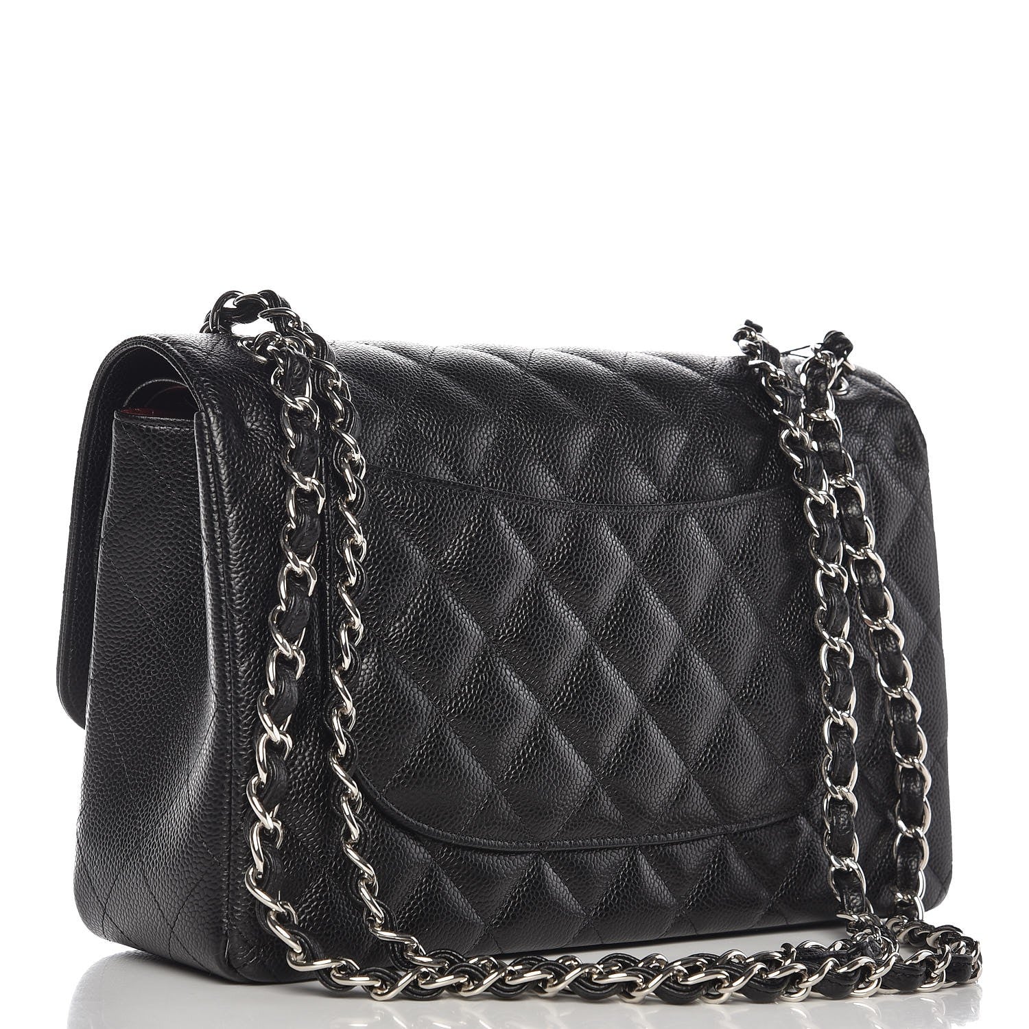Chanel Caviar Quilted Jumbo Double Flap Black 4 of 9