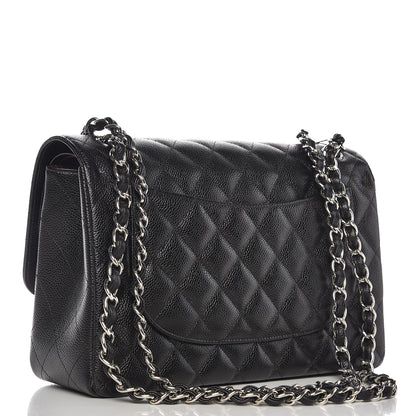 Chanel Caviar Quilted Jumbo Double Flap Black 4 of 9