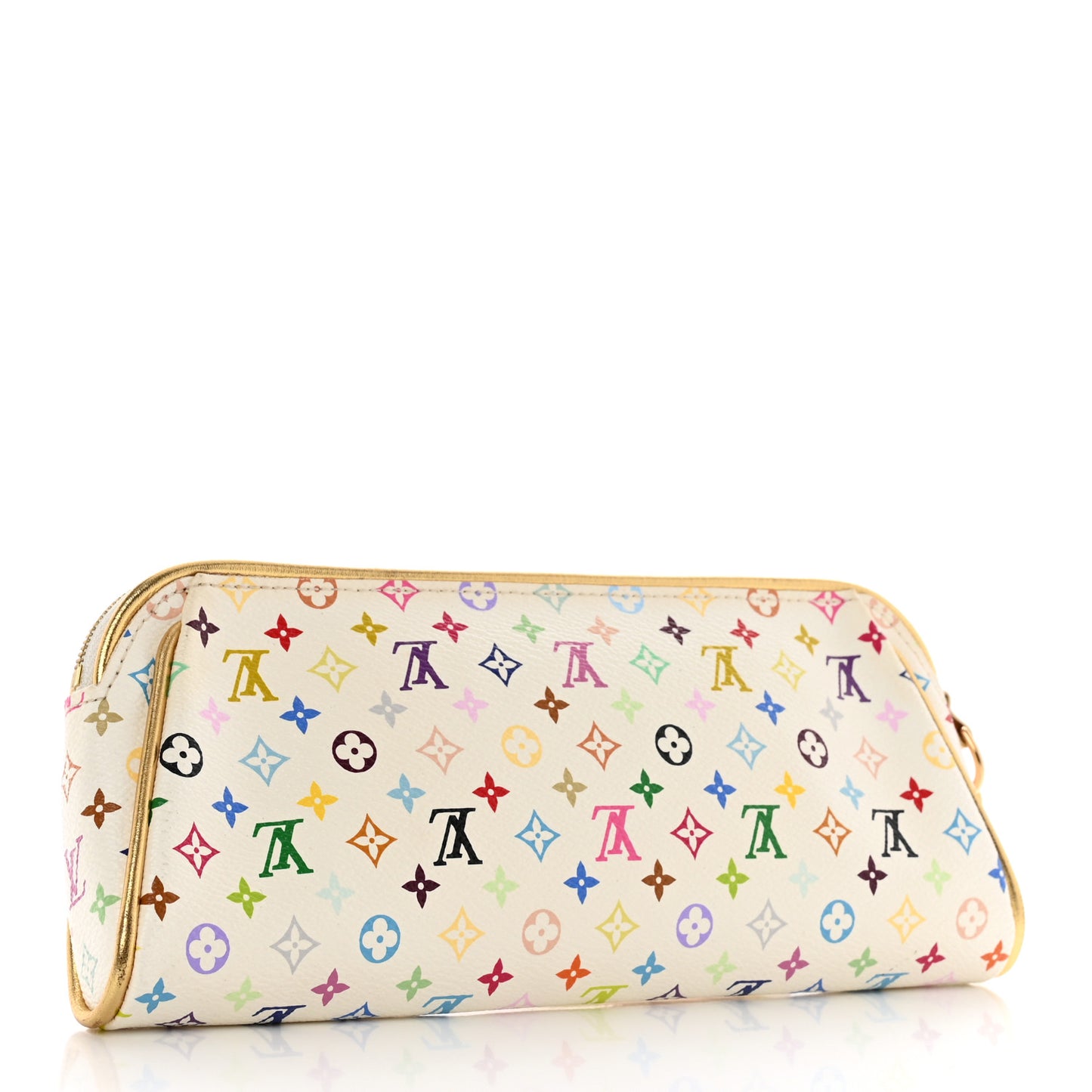 Monogram Multicolor Kate Clutch White