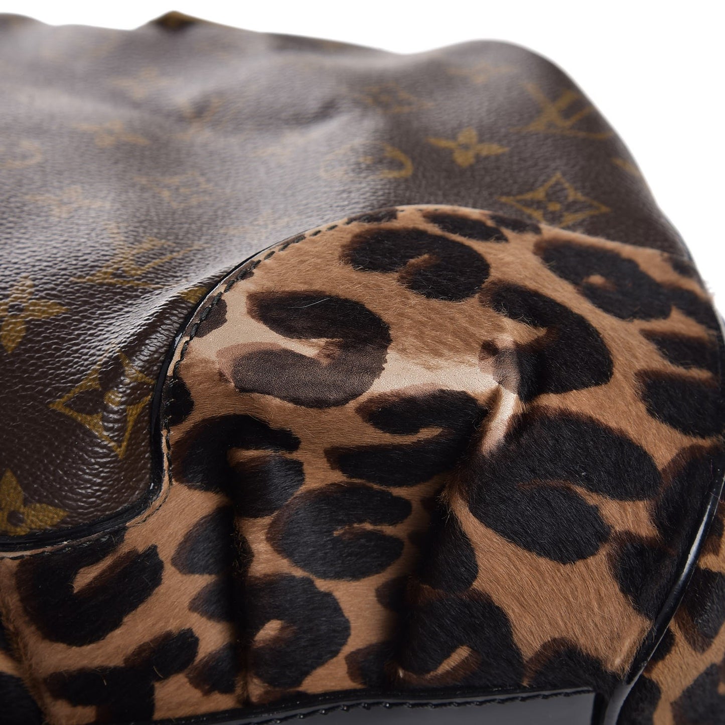 Monogram Leopard Stephen Bag
