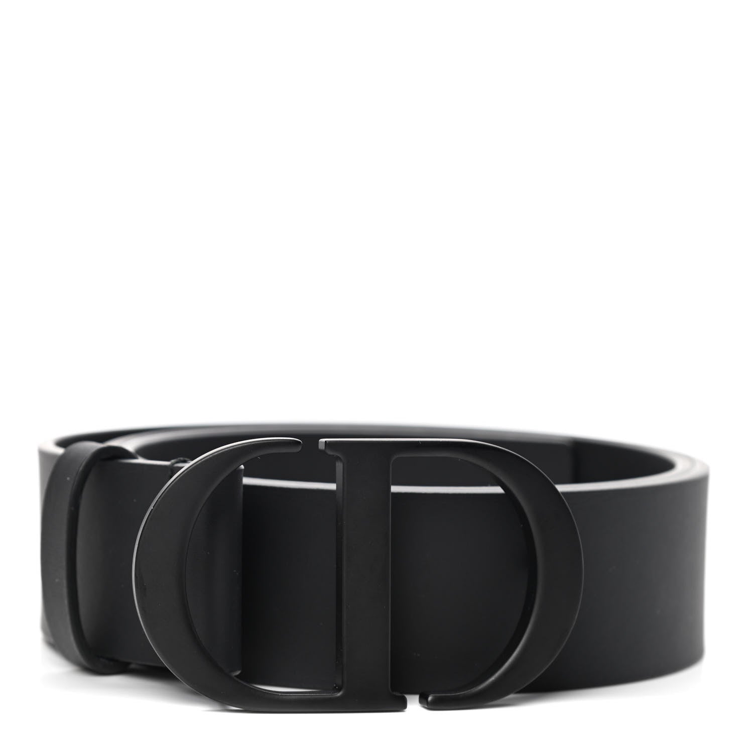 Christian Dior Ultra Matte Calfskin 35mm Montaigne Belt 80 Black 1 of 4