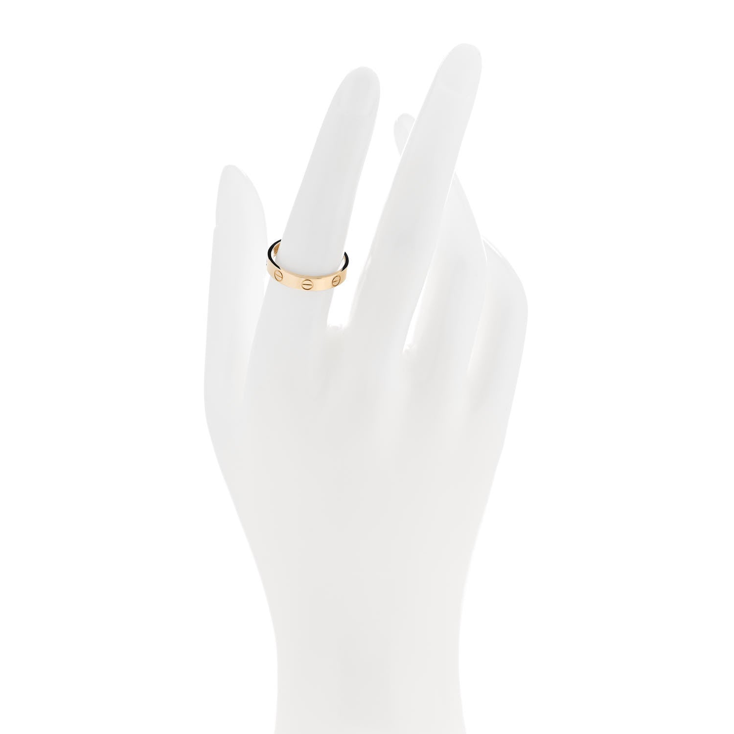 Cartier 18K Yellow Gold 3.5mm LOVE Wedding Band Ring 49 4.75 2 of 5