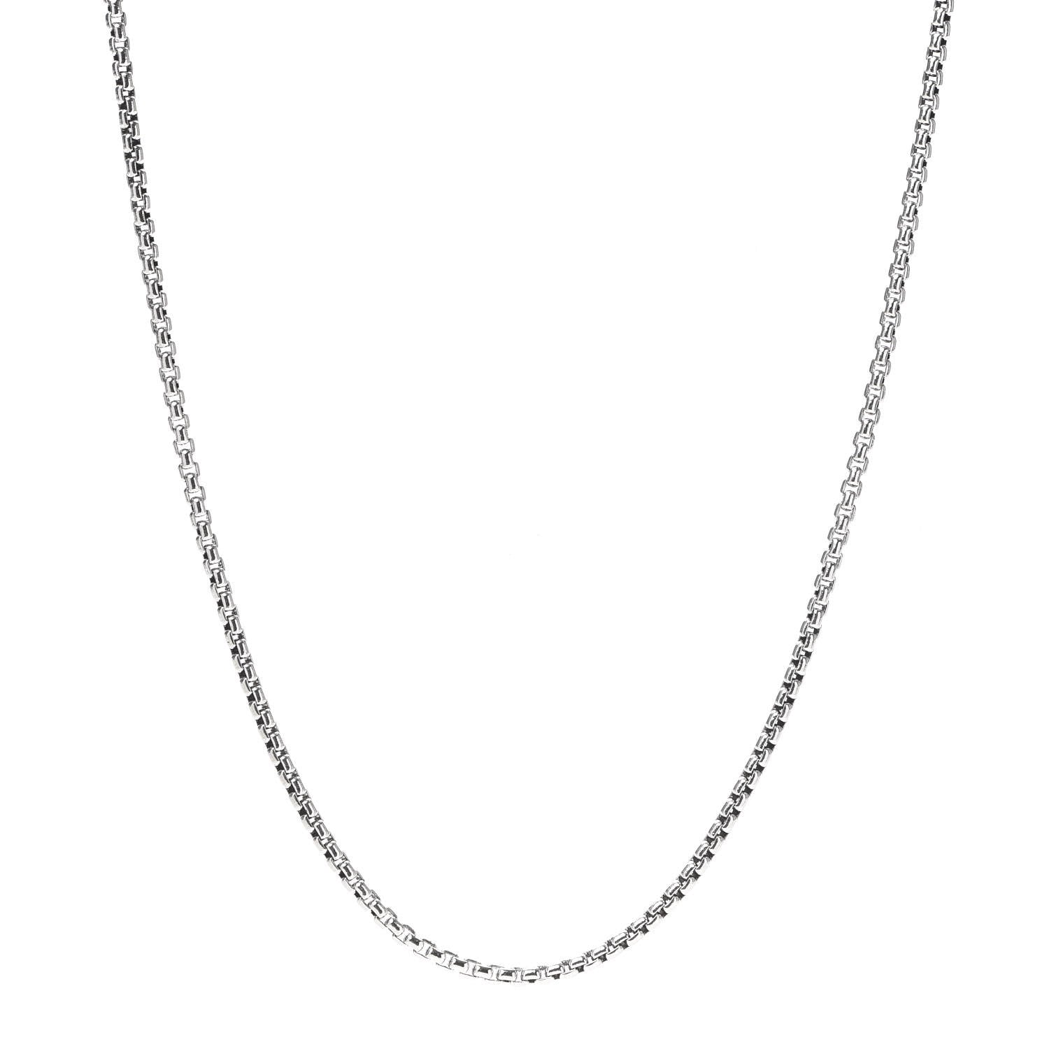 David Yurman Sterling Silver 3.6mm Box Chain Necklace 27" 1 of 4