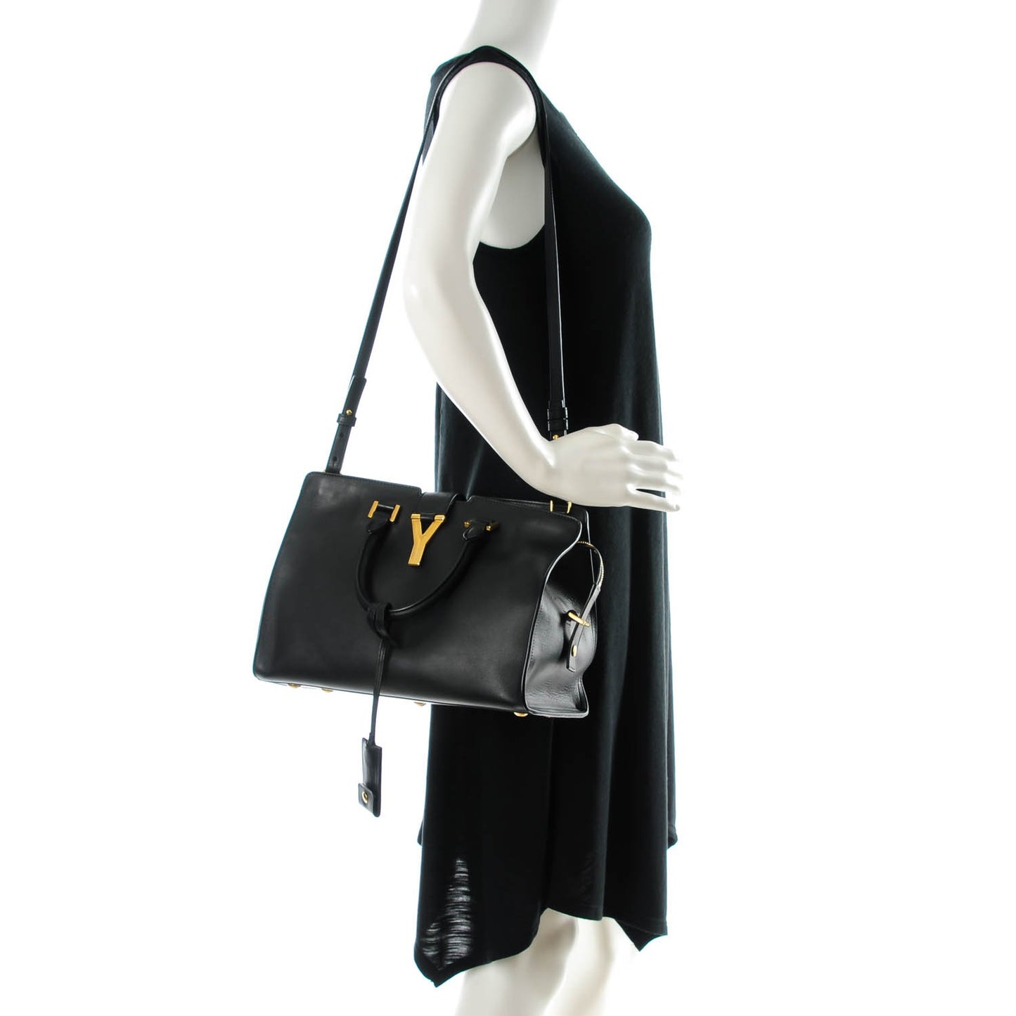 Calfskin Small Classic Y Cabas Black