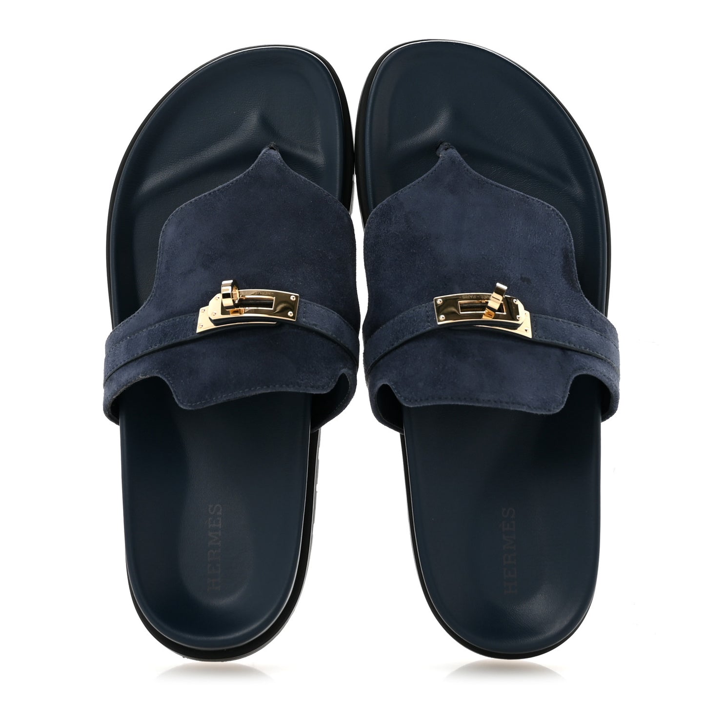Suede Goatskin Womens Empire Sandals 39.5 Bleu Celeste