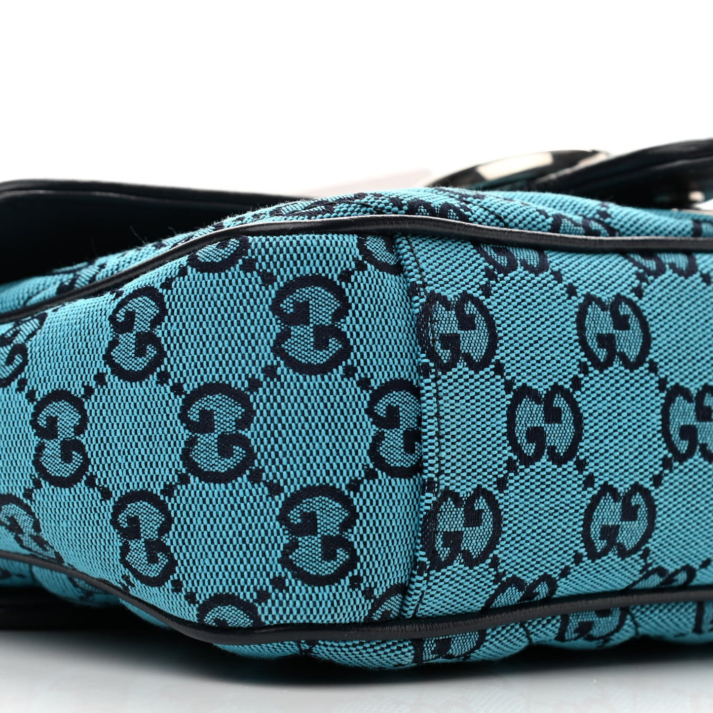 Monogram Multicolor Matelasse Diagonal Small GG Marmont Shoulder Bag Light Blue