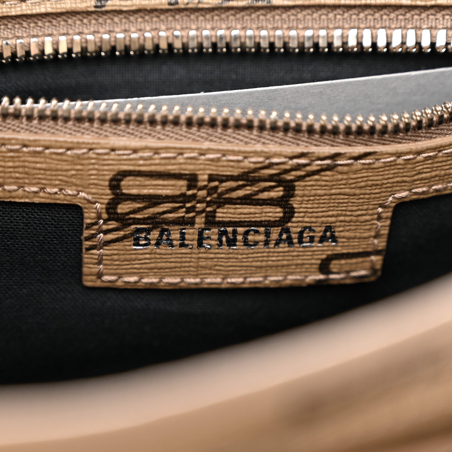 Balenciaga Coated Canvas BB Monogram Neo Cagole Handbag XS Beige Brown 7 of 11