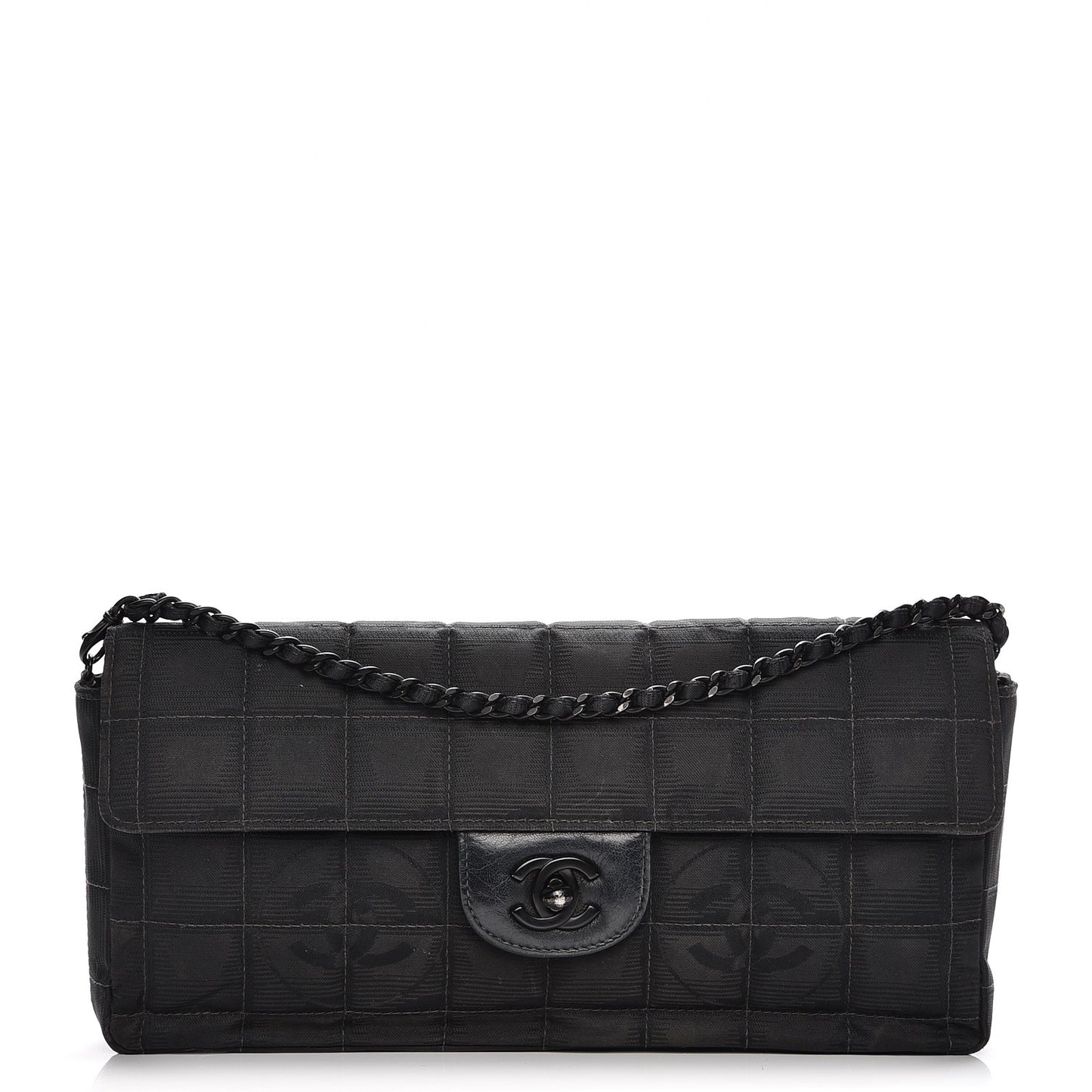 Nylon Travel East West Flap Black