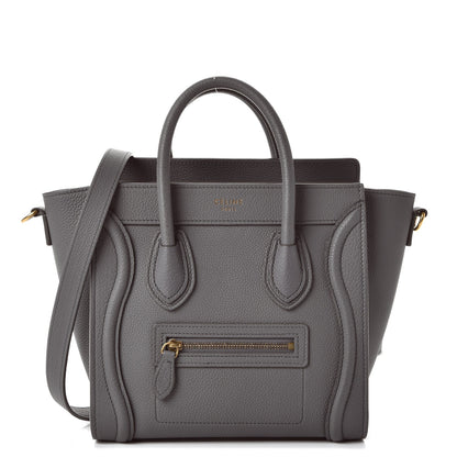 Celine Baby Grained Calfskin Nano Luggage Kohl 1 of 8
