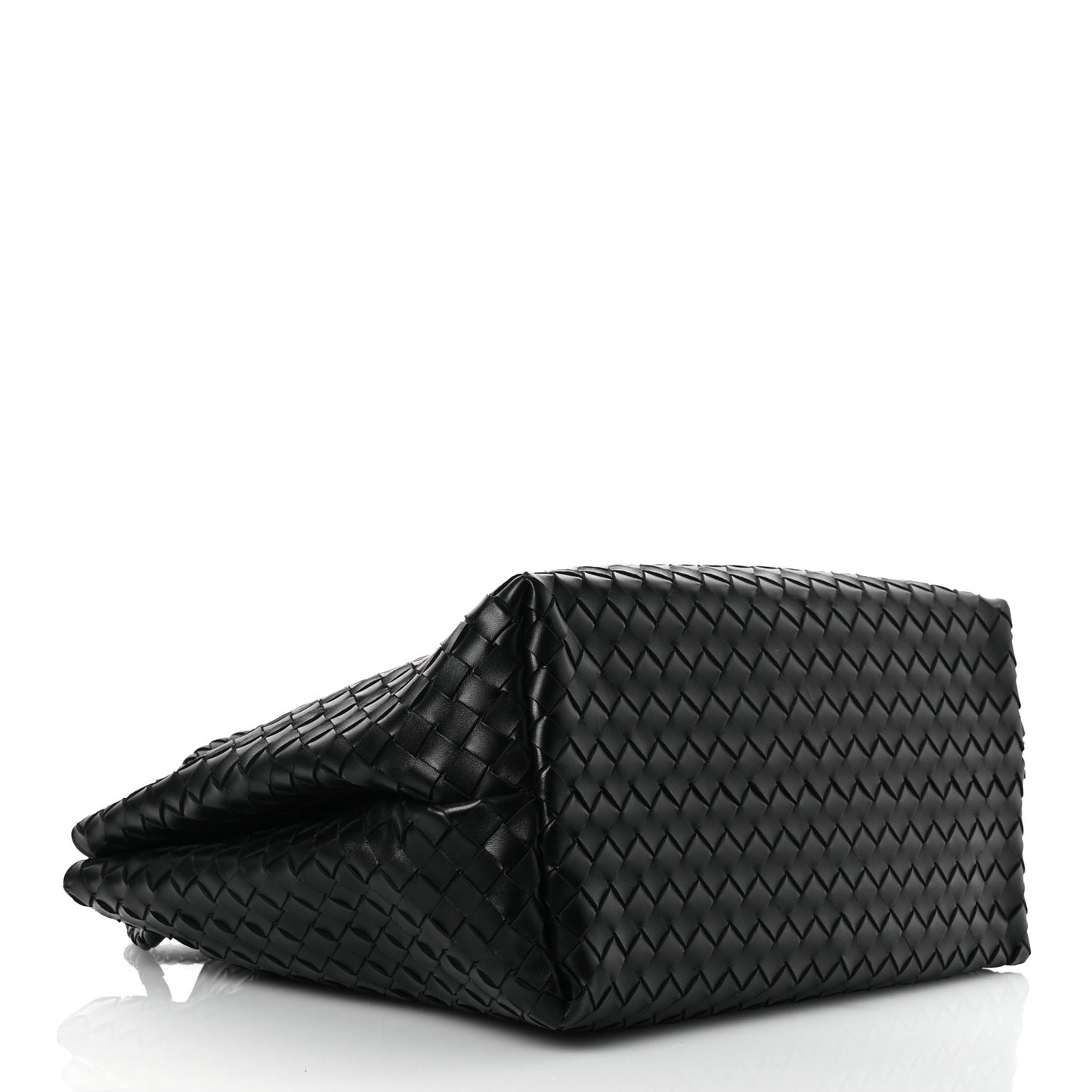 Nappa Intrecciato Large Andiamo Shoulder Bag Black