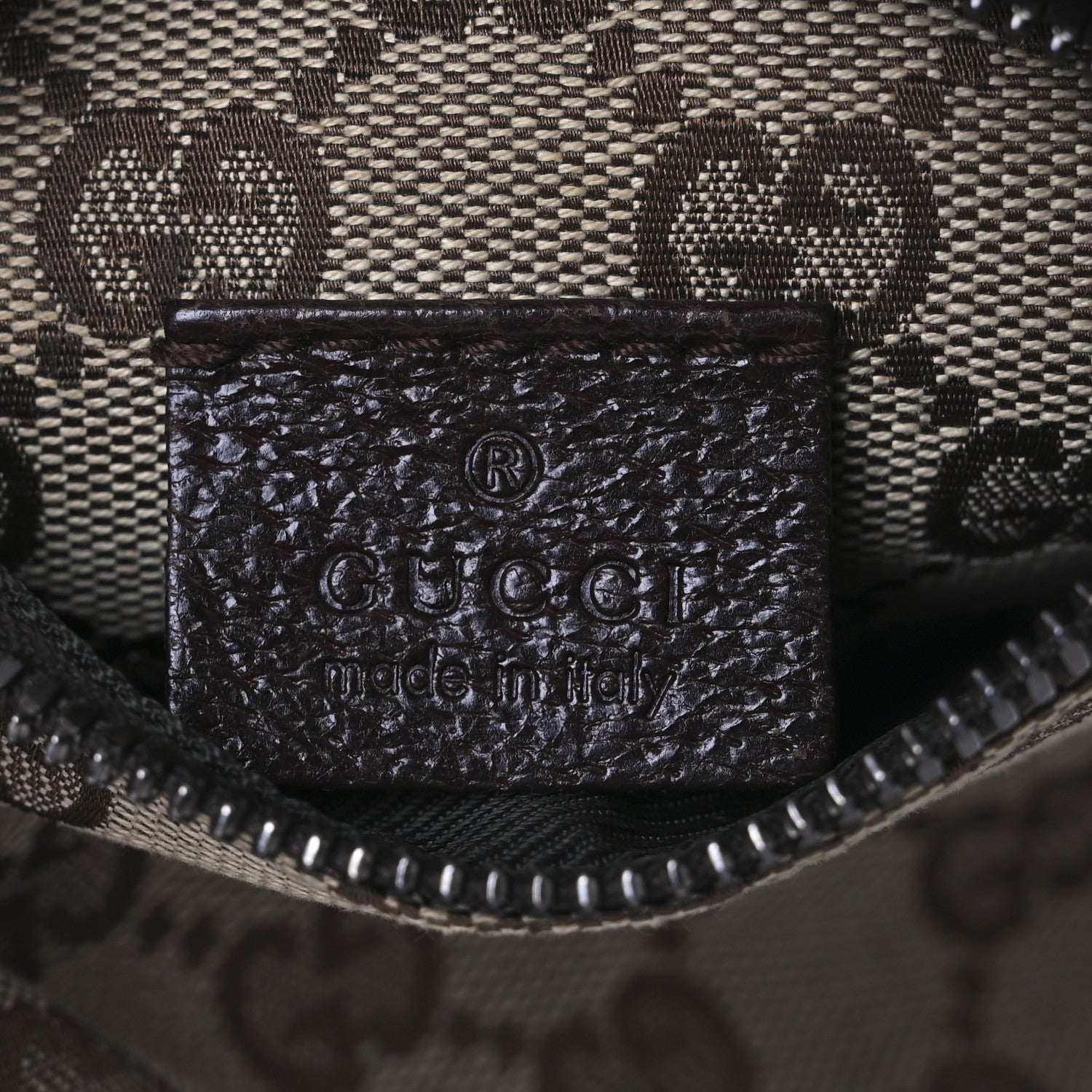 Gucci GG Monogram Double Pocket Belt Bag Dark Brown 6 of 12