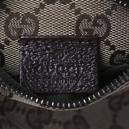 Gucci GG Monogram Double Pocket Belt Bag Dark Brown 6 of 12