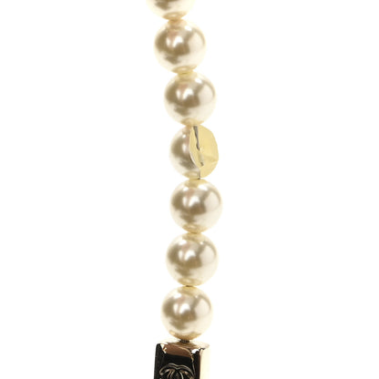 Chanel Crackled Patent Calfskin Quilted Pearl Wallet On Chain WOC Black 12 of 12