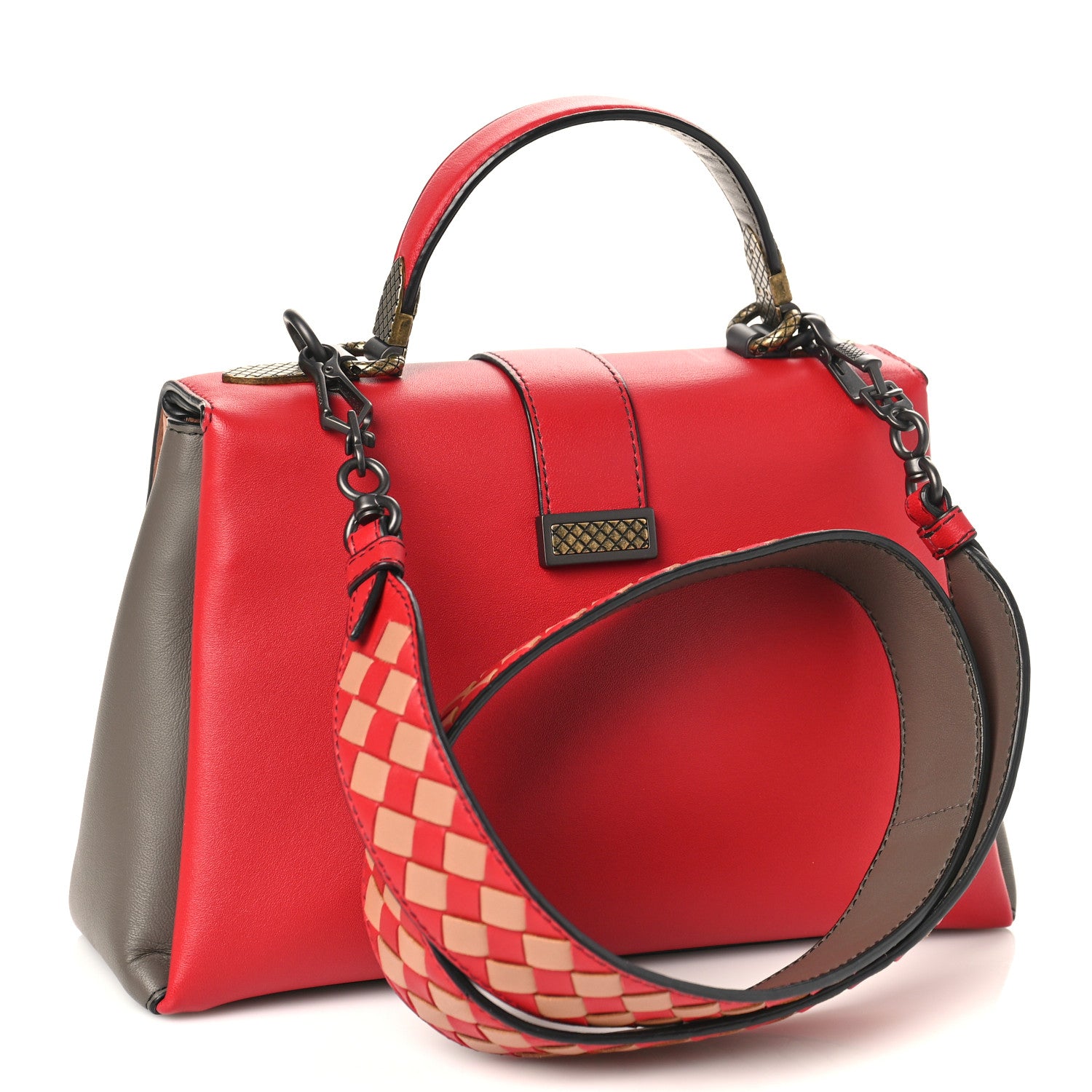Bottega Veneta Nappa Small Multicolor Piazza Bag Multicolor 4 of 10